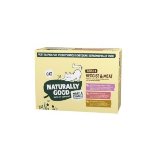 Naturally Good Veggies & Meat Katzenfutter Vorteilspack 12x100 g (Naturally Good)