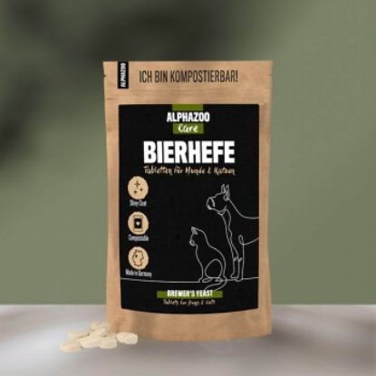 ALPHAZOO Bierhefe Tabletten für Hunde und Katzen 180 g (ALPHAZOO)