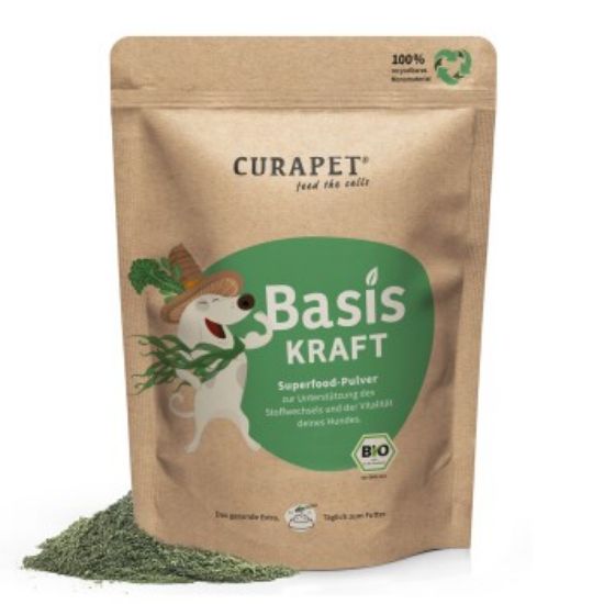 CURAPET Bio Nährstoffpulver für Haut und Fell mit Spirulina - BasisKraft 200g (CURAPET)