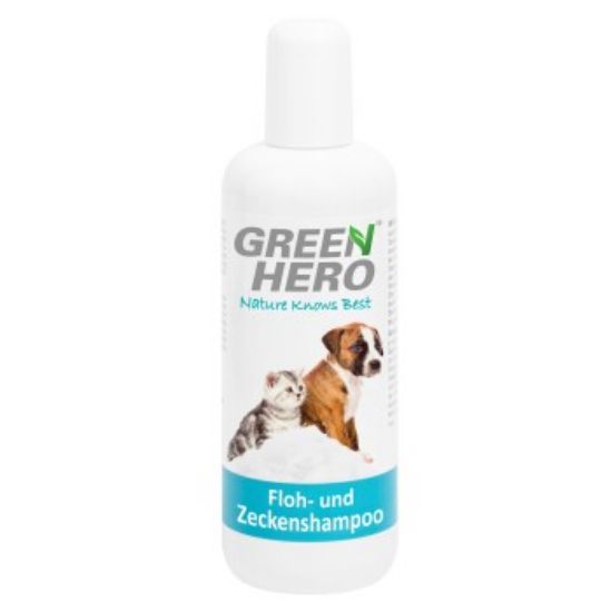 Greenhero Floh- und Zeckenshampoo, 250 ml, schützt vor Flöhen, Zecken, Parasiten und Läusen (Greenhero)