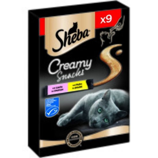 Sheba Beutel Creamy Snacks 7x 9x12g Huhn und Lachs (Sheba)