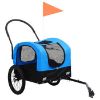 VidaXL Hunde 2-in-1 Fahrradanhänger & Jogger blau (VIDAXL)