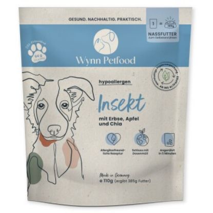 Wynn Petfood Reisetüten Nassfutter Insekt mit Süßkartoffel (Wynn Petfood)