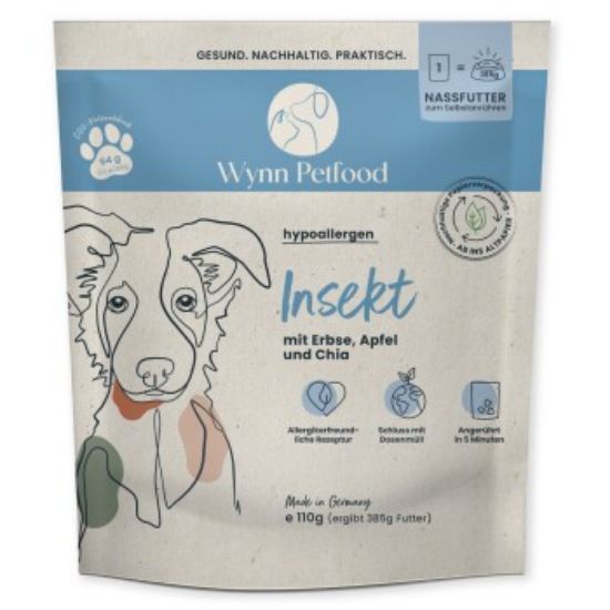 Wynn Petfood Reisetüten Nassfutter Insekt mit Süßkartoffel (Wynn Petfood)