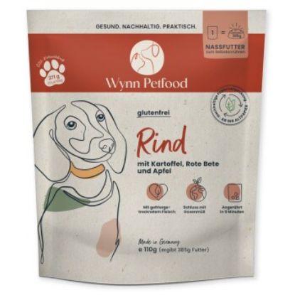Wynn Petfood Reisetüten Nassfutter Rind mit Süßkartoffel (Wynn Petfood)