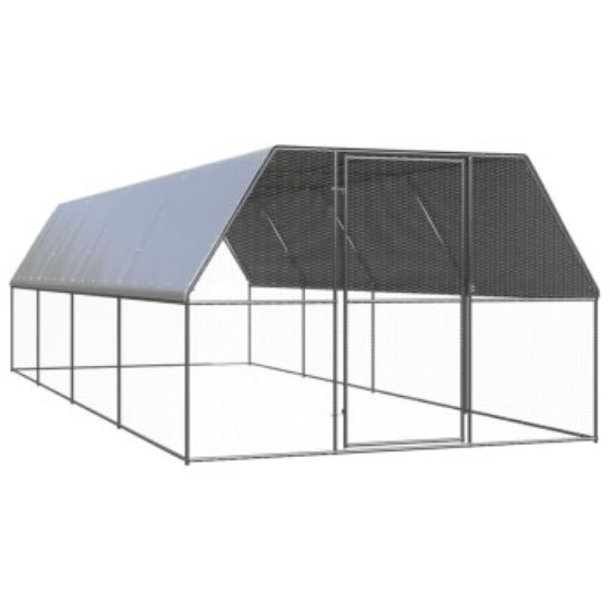VidaXL Outdoor Hühnerkäfig / Hühnerstall mit Komplettüberdachung 3 m, 8 m, 2 m (VIDAXL)