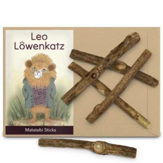 LEO LÖWENKATZ 5 Matatabi Sticks. Rein natürlich von der Silberrebe (Silvervine) (LEO LÖWENKATZ)