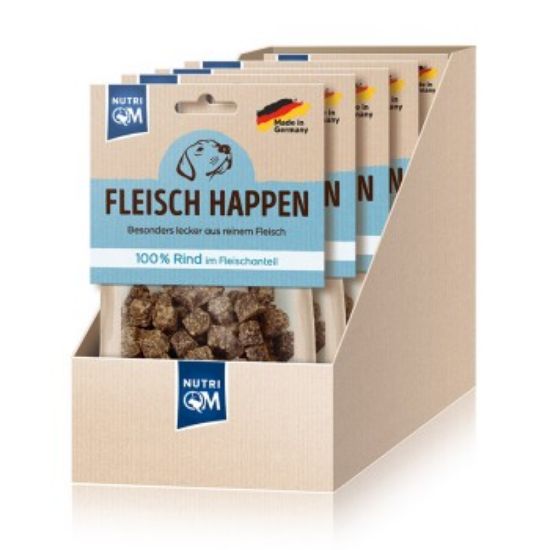 NutriQM Fleisch Happen Rind 5x 100g (NutriQM)