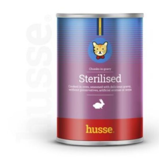 husse 24 Dosen je 415 g. Sterilised Stückchen. Ausgewogene Mahlzeit mit Taurinzusatz (husse)