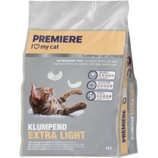 PREMIERE Extra Light Babypuder Klumpstreu 12 l (Premiere)