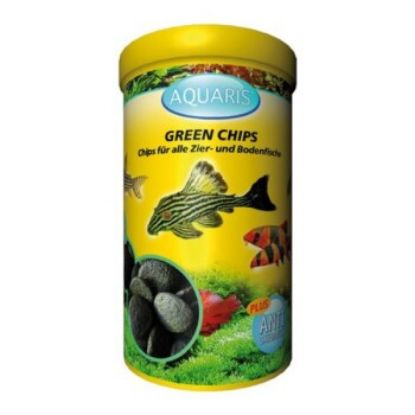 AQUARIS Aquarium Fischfutter für Welse - Green Chips - 125g / 250ml (AQUARIS)