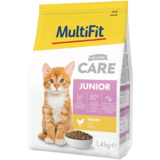 MultiFit MultiFt Care Trockenfutter Katze, Junior, Huhn 1,4 kg (MultiFit)