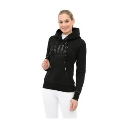 SPOOKS Kapuzenpullover Crown Sequin schwarz S - INT (SPOOKS)