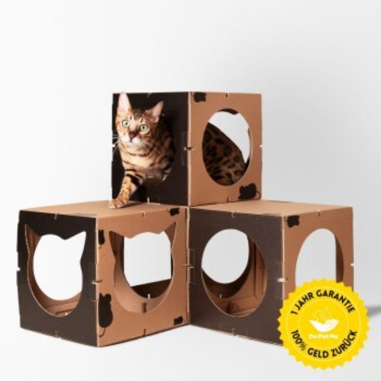 DoPetMe Katzenhaus Kitten Castle - schwarz (DoPetMe)