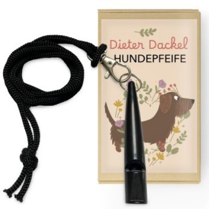 Dieter Dackel Hundepfeife mit Pfeifenband (Dieter Dackel)
