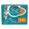 Purina ONE  Nassfutter Katze Adult zarte Stückchen in Sauce 8x85 g (Purina One)