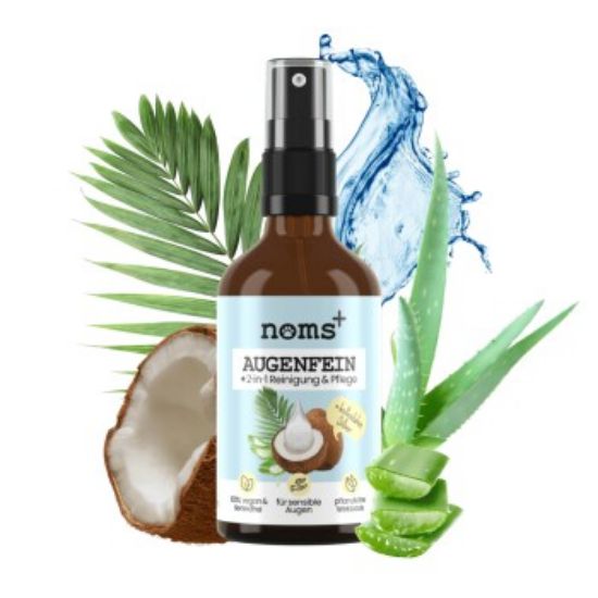 noms+ 2-in-1 Augenfein Reinigung & Pflege mit kolloidalem Silber für Hunde & Katzen 50ml (noms+)