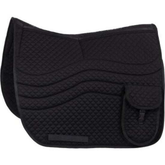 Equinate 2 Zonen Korrektur Schabracke Odessa für Reitpads und Dressursättel schwarz S (Equinate)