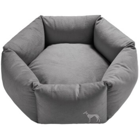 Hunter Orthopädisches Hundesofa Merida 6-eckig anthrazit 90 cm, 30 cm, 90 cm (Hunter)