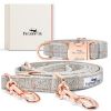 Freudentier Hundehalsband & Hundeleine im Set - 2m Führleine, 3-fach verstellbar - Classic Kollektion M-XL (Freudentier)