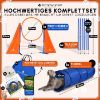 PfotenWunder® Agility-Medium-Set Hunde groß + 21 Min. HUNDESCHULE - 6 Slalomstangen, 1 Tunnel, für kleine & große Hunde, Training Sport Spielzeug Cavaletti Parcour Steckhürdenset Zubehör Hürden (PfotenWunder®)