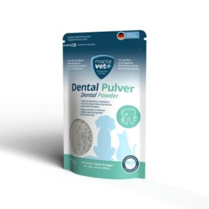 Marsavet Dental Zahnpulver für Hunde, Katzen und Nagetiere mit Insektenprotein - 125 g (Marsavet)