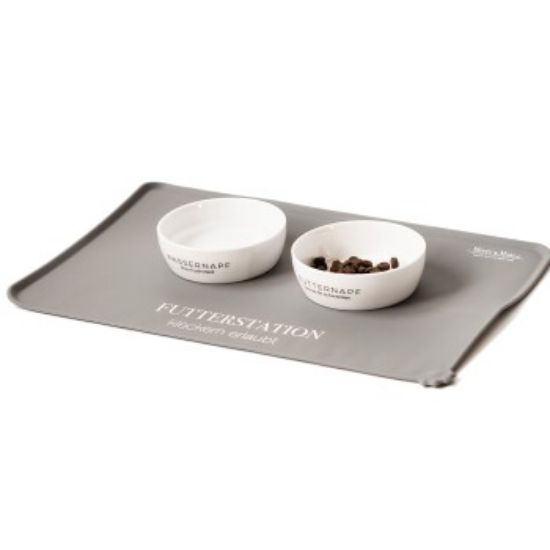 Minty&Marla Futterstation 3er Set Katze grau (Minty&Marla)