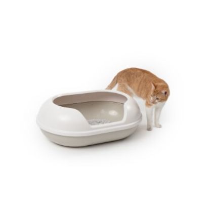 LucyBalu ARENA Katzenklo weiß / taupe (LucyBalu)