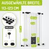 bomi Tierschutzgitter mit Katzenklappe Extrahoch 107 cm - Mira 73-143 cm in Weiß für Hunde & Katzen XL (bomi)