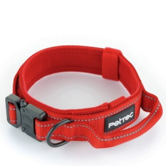 PetTec Hundehalsband aus Neopren & Nylon rot L (PetTec)