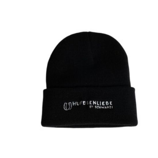 Hufeisenliebe Beanie Mütze schwarz (Hufeisenliebe)