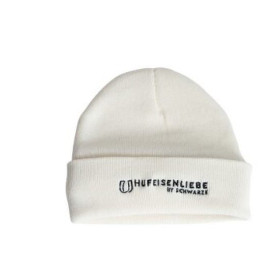 Hufeisenliebe Beanie Mütze weiß (Hufeisenliebe)