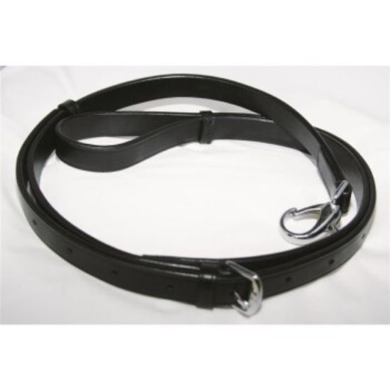 Hans Melzer Horse Equipment Hans Melzer Ausbindezügel schwarz/silber Pony (Hans Melzer Horse Equipment)