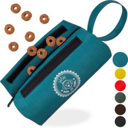 HUND IST KÖNIG ® Futterbeutel Hund | Futterdummy Hunde | Apportierbeutel für Hunde mit Handschlaufe petrol (HUND IST KÖNIG)