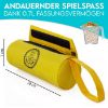 HUND IST KÖNIG ® Futterbeutel Hund | Futterdummy Hunde | Apportierbeutel für Hunde mit Handschlaufe limonen gelb (HUND IST KÖNIG)