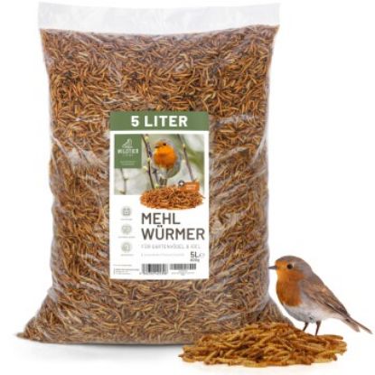 wildtier liebe Edel Mehlwürmer getrocknet 800g (wildtier liebe)