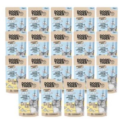 Dogs'n Tiger Adult Nassfutter Katze, Allerlei, Lachs, Ei & Kürbis, 24x 125g (Dogs'n Tiger)