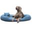 Tierlando TIFFANY Couture - Orthopädisches Hundebett blau 1,15 m, 20 cm, 90 cm (Tierlando)