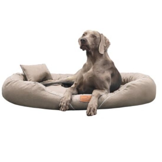 Tierlando TIFFANY Couture - Orthopädisches Hundebett beige 1,45 m, 20 cm, 1,05 m (Tierlando)