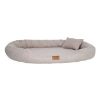 Tierlando TIFFANY Couture - Orthopädisches Hundebett beige 1,45 m, 20 cm, 1,05 m (Tierlando)