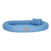 Tierlando TIFFANY Couture - Orthopädisches Hundebett blau 1,45 m, 20 cm, 1,05 m (Tierlando)