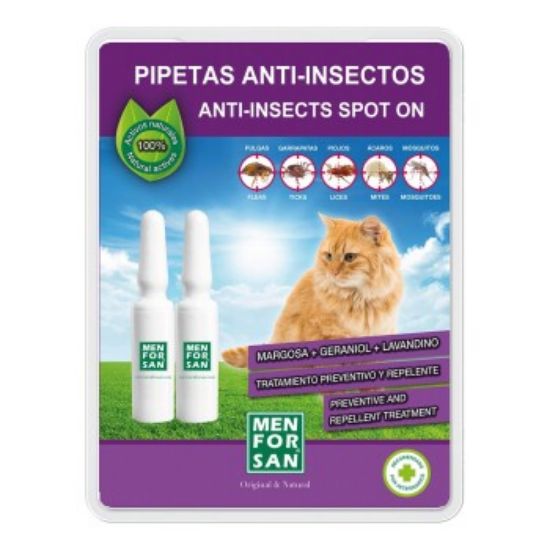 MENFORSAN Anti-Insekten-Pipetten Katze 2Stück je 1,5 ml (MENFORSAN)