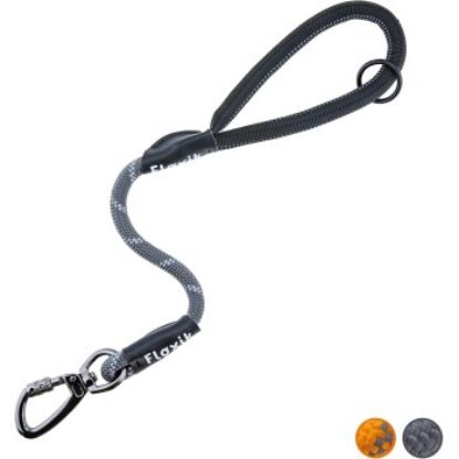 Floxik Kurzführer für Hunde - Kurzleine aus Kletterseilmaterial grau L (Floxik)
