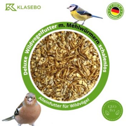 KLASEBO 20 kg Vogelfutter für Wildvögel Deluxe, Streufutte, Fettfutter, Wildvogelfutter (KLASEBO)