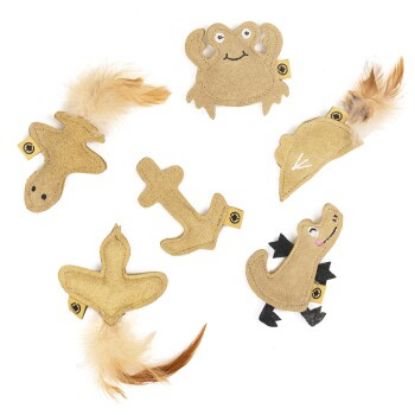 Canadian Cat Company 6er Set Catnip Lederkissen (Canadian Cat Company)