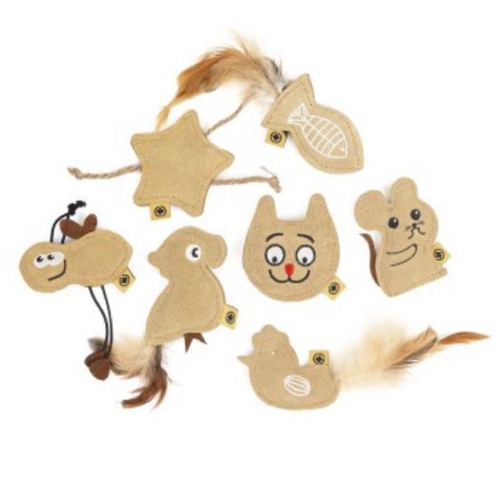 Canadian Cat Company 7er Set Catnip Lederkissen (Canadian Cat Company)