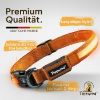 Tierhood Leuchtehalsband LED Halsband orange M (Tierhood)