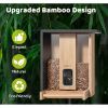 BIRDFY Futterautomat Bamboo AI im Abonnement + Solarpanel (BIRDFY)