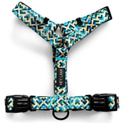 Hey Lana Führgeschirr – Kunterbunt – 5-fach verstellbar gelb/ grün XS-S (Hey Lana)