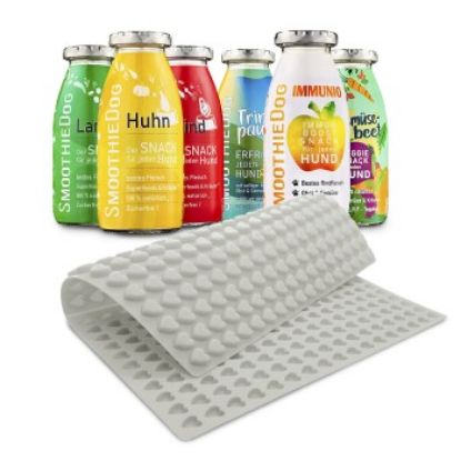 SmoothieDog 6er Pack Mix 6x 250ml + Trixie Backmatte Grau (SmoothieDog)